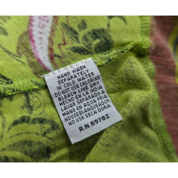 Peppermint Bay Tunic Top Dress Colorful Abstract Print Cover Up Misses Size L - Picture 6 of 6